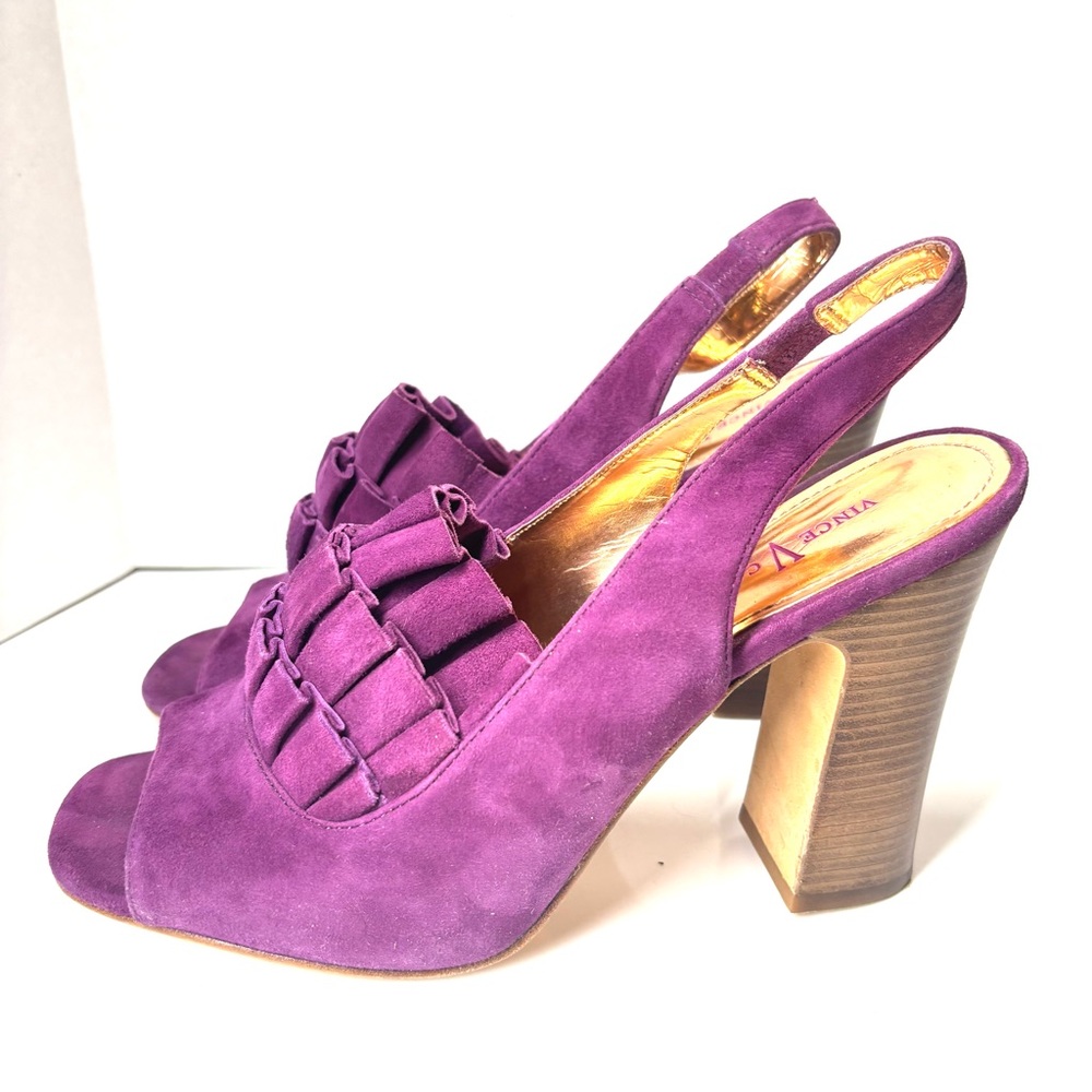 Vintage Vince Camuto Slingbacks Heels Size 8 - Picture 4 of 9